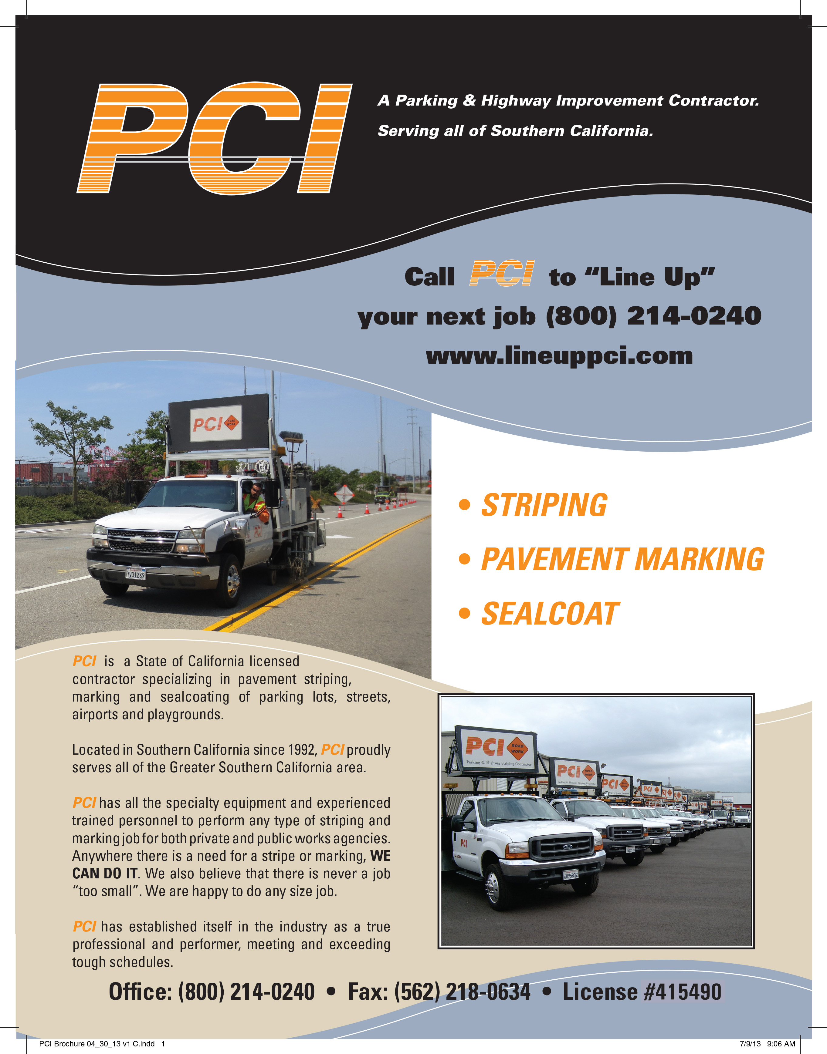 PCI Brochure page 1